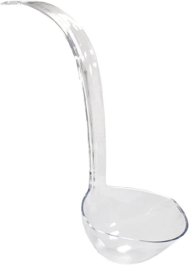 13.5in Clear Plastic Punch Bowl Ladle