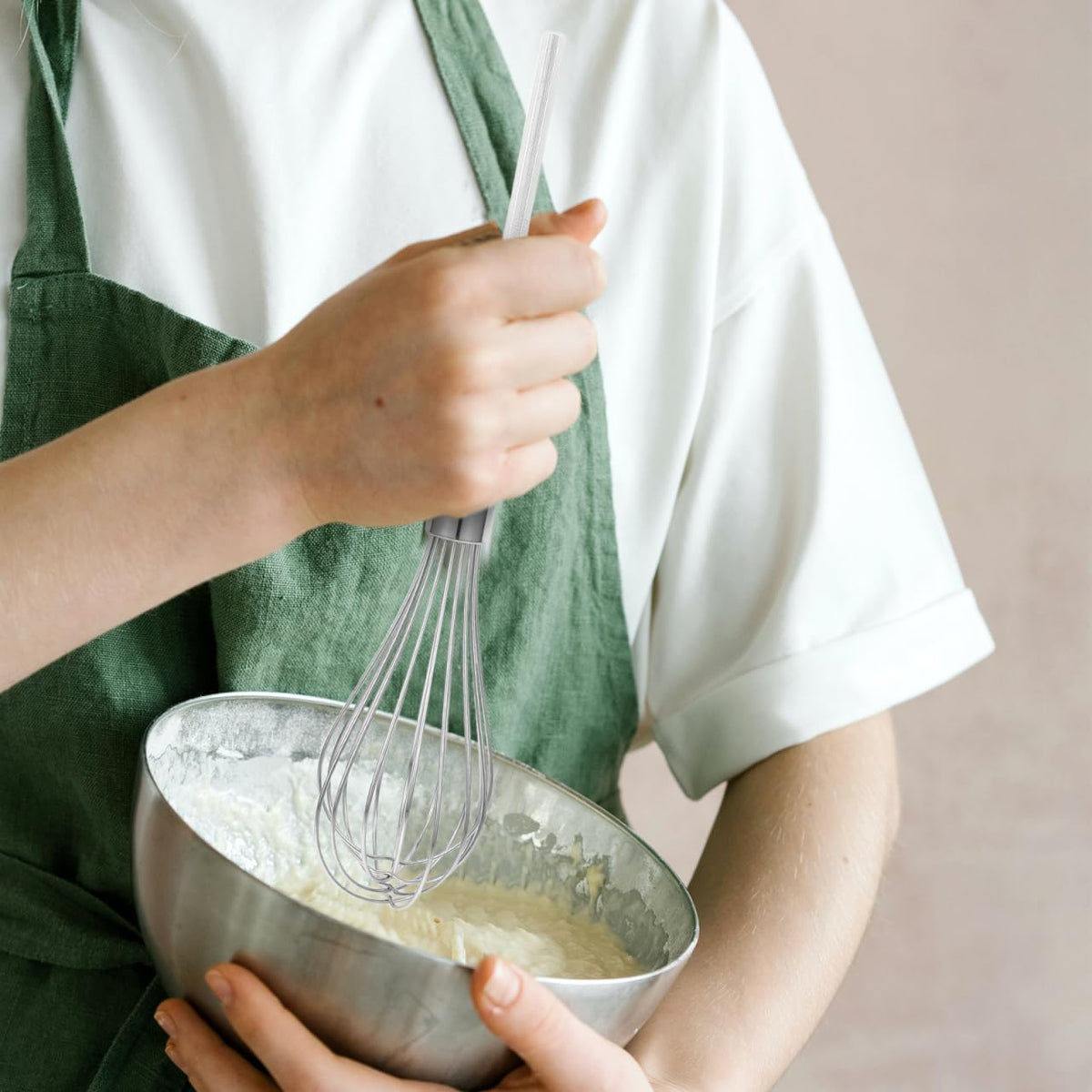 Heavy Duty Extra-long Stainless Steel Mixer Attachment Whisk for Electric Drill Conversion Hand Beater Tool for Baking Cooking and Efficient Mixing