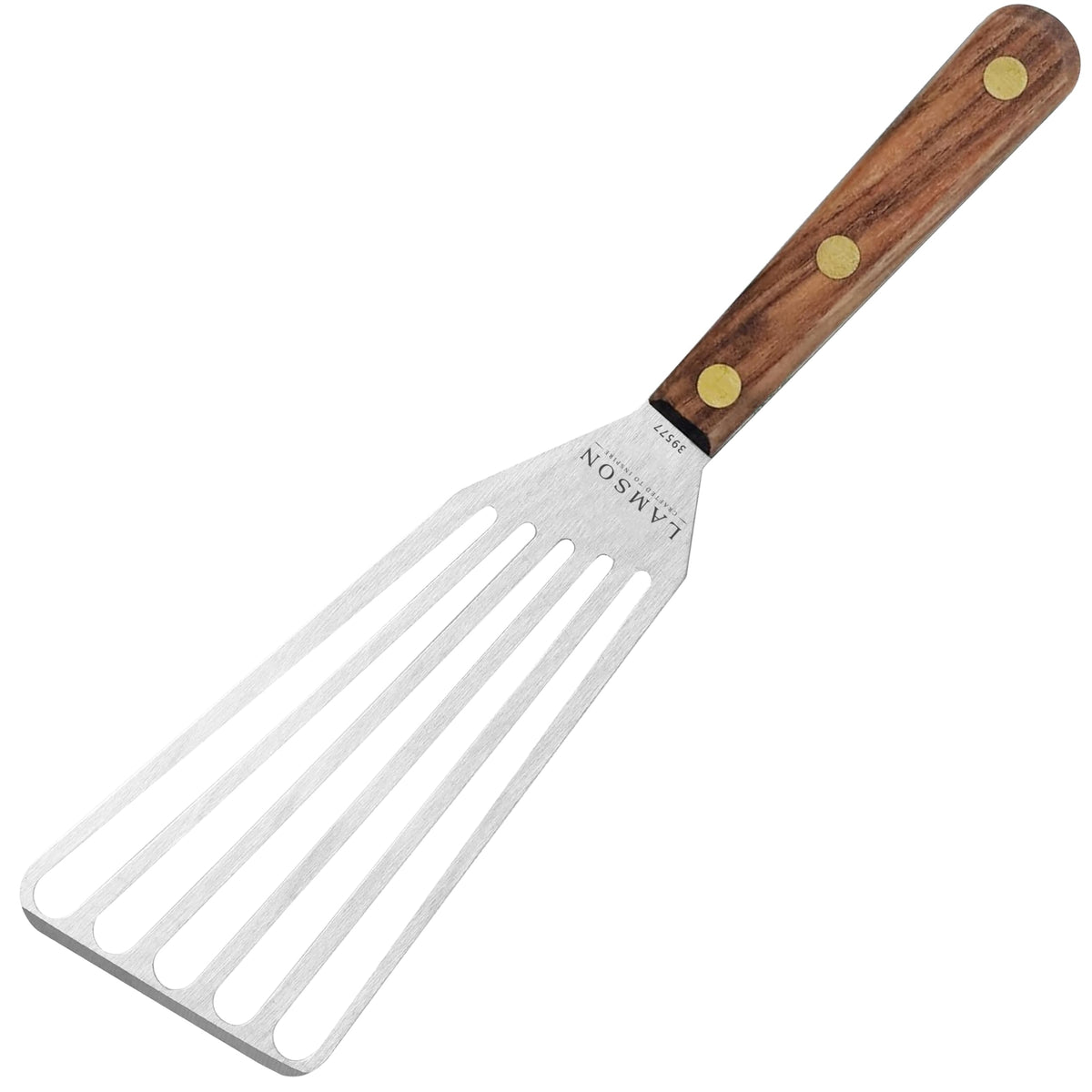 Lamson Metal Spatula, Solid Rectangular Turner, 3 x 5 In, Made in USA