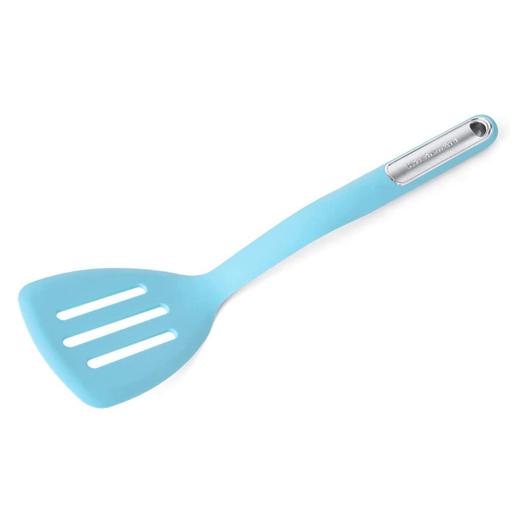KitchenAid Silicone Slotted Turner, Aqua Sky