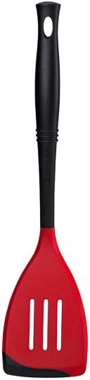 Le Creuset Revolution Bi-Material Slotted Spatula, 13.5" x 2.5", Cerise