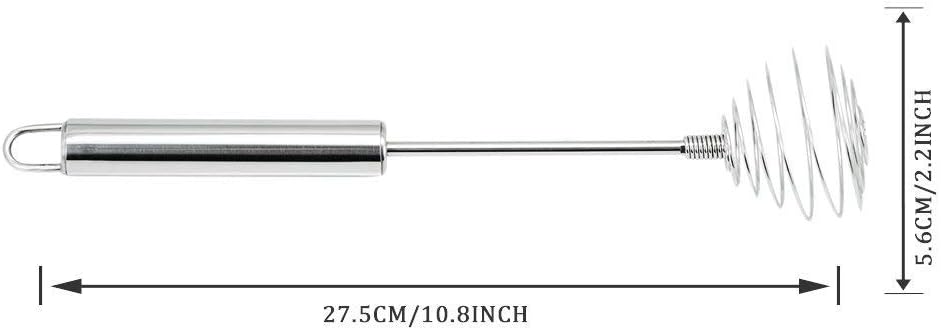 Whisk, Stainless Steel Spring Whisk, Balloon Whisk Egg Beater for Blending, Whisking, Beating, or Stirring