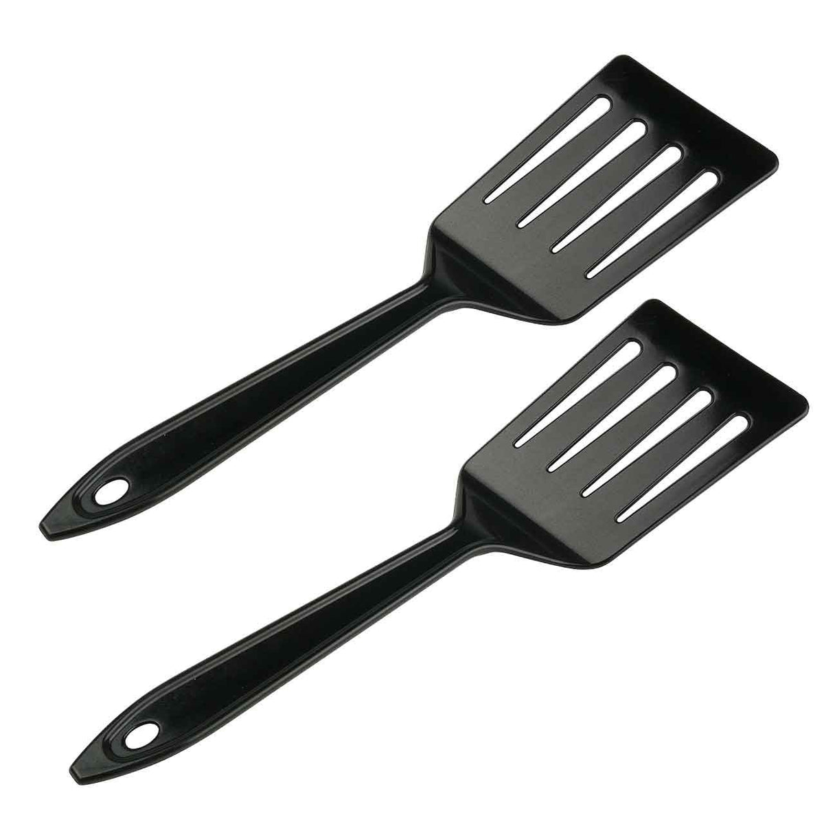Hutzler 11-inch LOPOL Reinforced Nylon Slotted Spatula Turner, Set of 2 (White)
