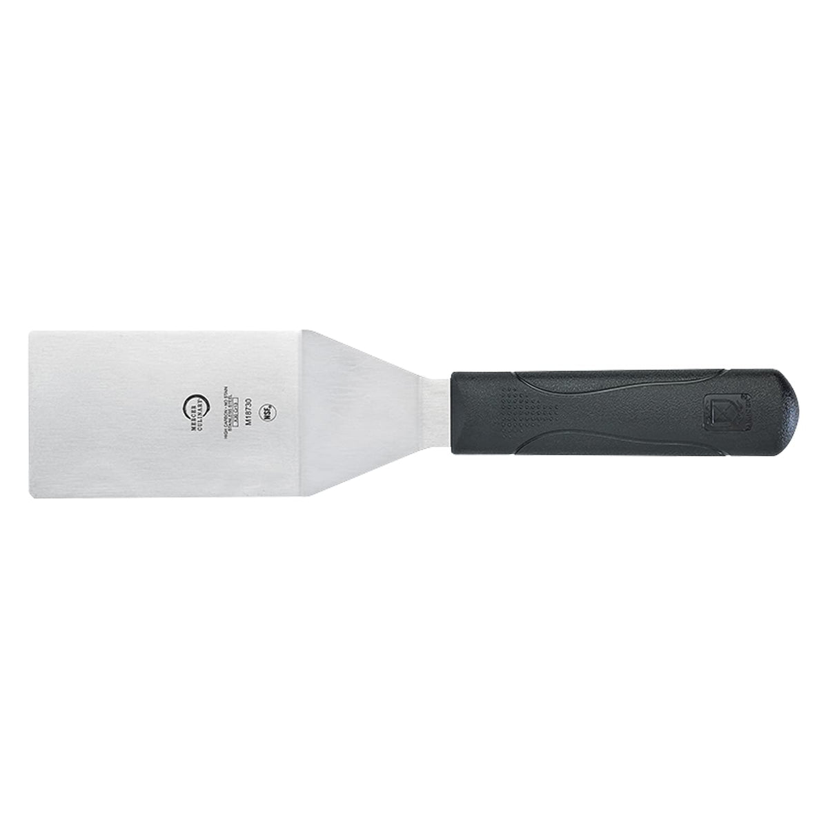 Mercer Culinary Millennia Turner, 4 Inch by 2-1/2 Inch Blade, Black Handle