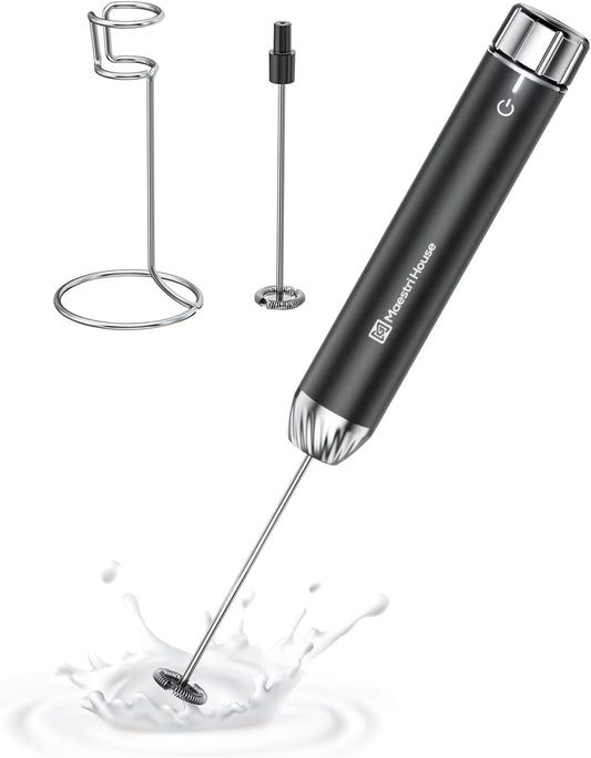 Maestri House LunaFro Max Rechargeable Milk Frother,Stepless Speed Control