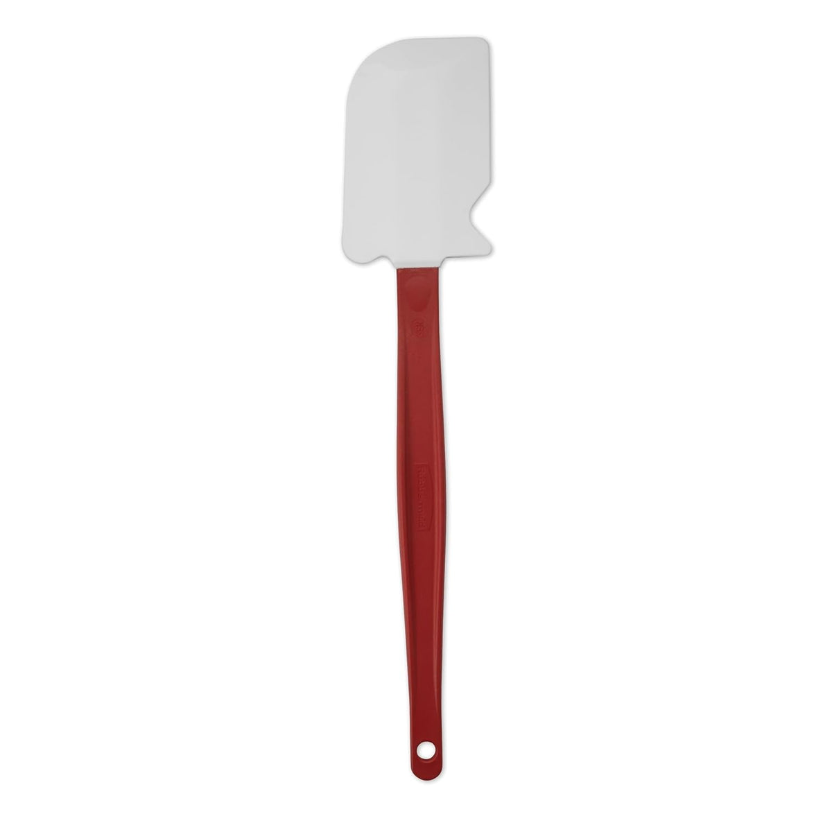 Rubbermaid Commercial Products High Heat Resistant Silicone Heavy Duty Spatula/Food Scraper 13.5-Inch 500 Degrees F Red Handle for Baking/Cooking/Mixing Commercial Dishwasher Safe