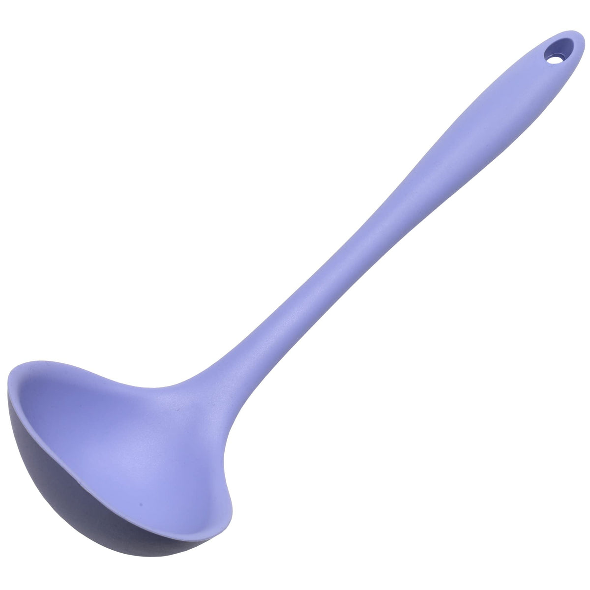 Chef Craft Premium Silicone Cooking Ladle, 11.25 inch, Gray