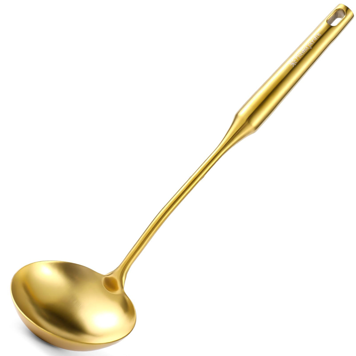 Stainless Steel Soup Ladle - 13.8" Durable Metal Ladel，Perfect Gifts