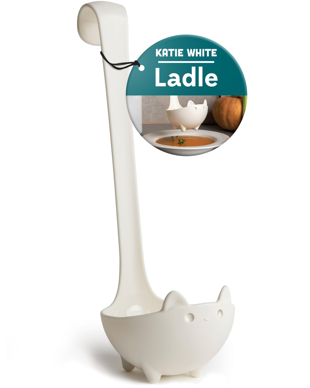 OTOTO The Original Nessie Stainless Steel Ladle - Soup Ladle, Cute Gifts, Funny Kitchen Gadgets, Loch Ness design, Cooking Gifts, BPA Free