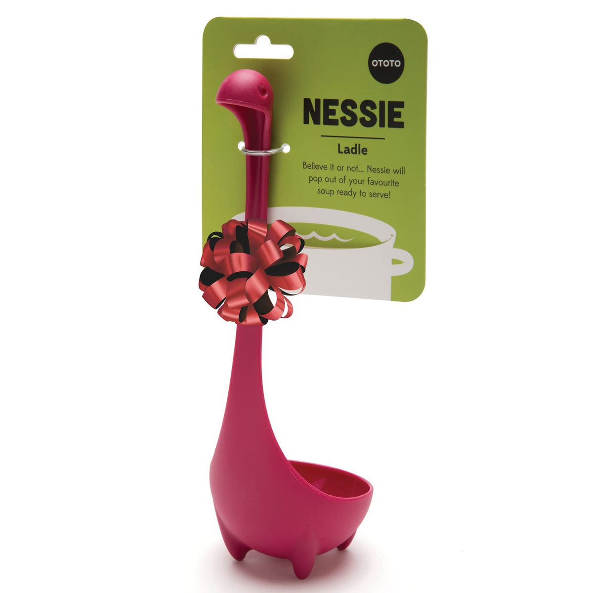 OTOTO The Original Nessie Stainless Steel Ladle - Soup Ladle, Cute Gifts, Funny Kitchen Gadgets, Loch Ness design, Cooking Gifts, BPA Free