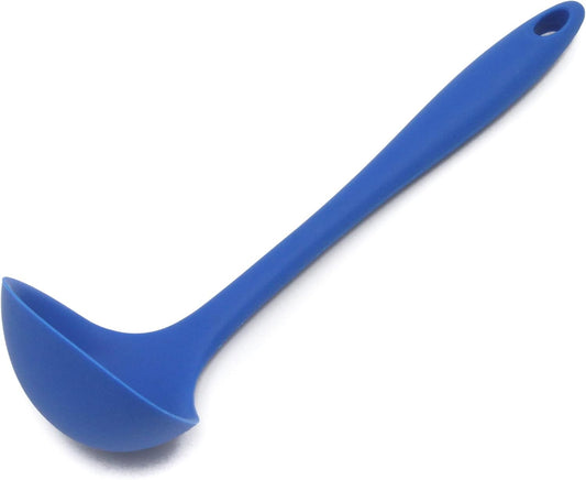 Chef Craft Premium Silicone Cooking Ladle, 11.25 inch, Blue