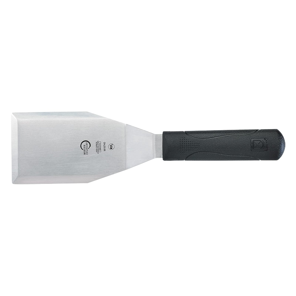 Mercer Culinary Millennia Turner, 4 Inch by 2-1/2 Inch Blade, Black Handle