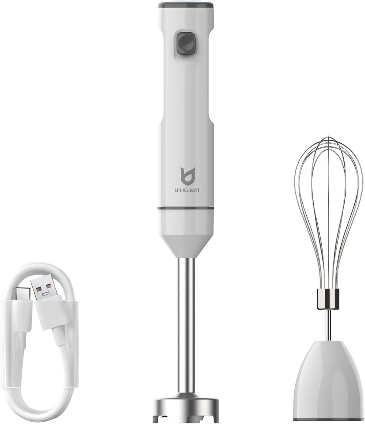 UTALENT Cordless Hand Blender with whisk for Smoothies, Milkshakes & Soups