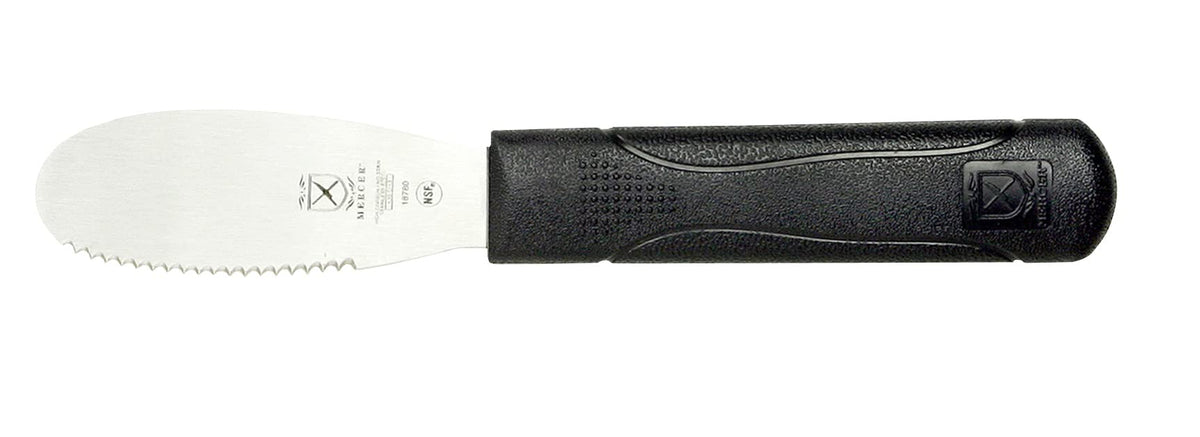 Mercer Culinary Millennia Turner, 4 Inch by 2-1/2 Inch Blade, Black Handle