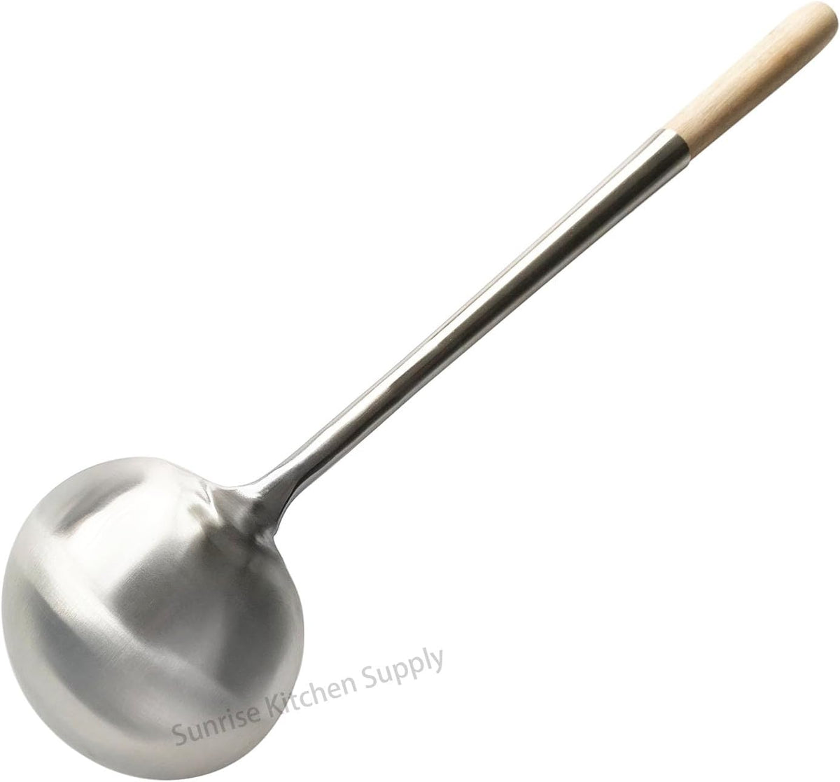 Sunrise Kitchen Supply Commercial Grade Wok Ladle 18" (#2)