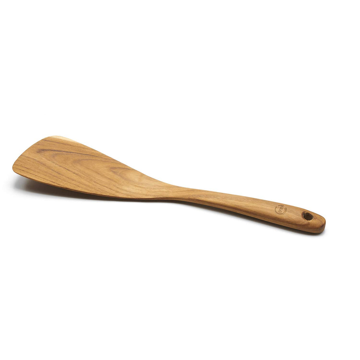 FAAY Teak Wooden Turner, Saute Paddle, Spatula, Compact - XL Size, Healthy and High Moist Resistance for Non Stick Cookware (12 Inch Flat Edge Spatula)