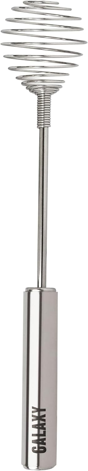 Tovolo Spring Whisk Stainless Steel 10 Inch Galaxy Coil Whisker for Cooking Blending Mixing Stirring Whipping Whisking and Beating, Easy to Clean Dishwasher Safe Frother Stirrer Blender Coil Whisk
