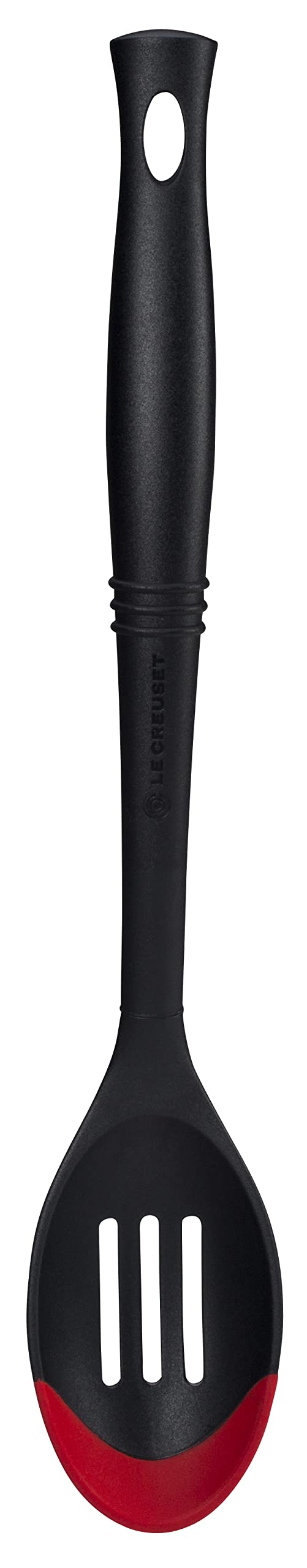 Le Creuset Revolution Bi-Material Slotted Spatula, 13.5" x 2.5", Cerise