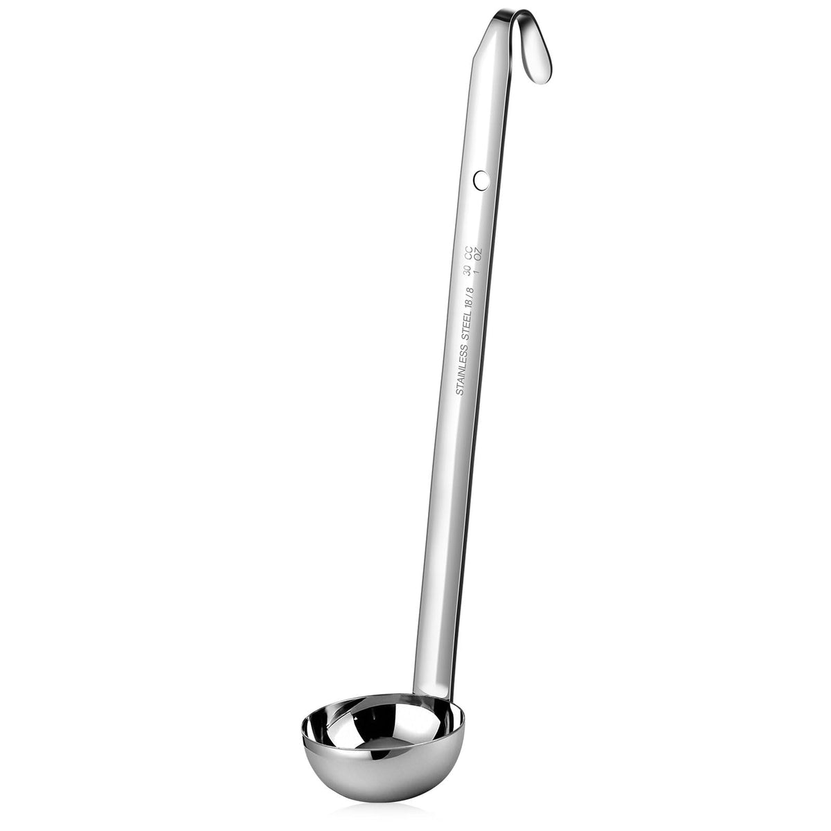 meekoo 3 Pcs Stainless Steel Ladles Soup with Long Handle, 3oz