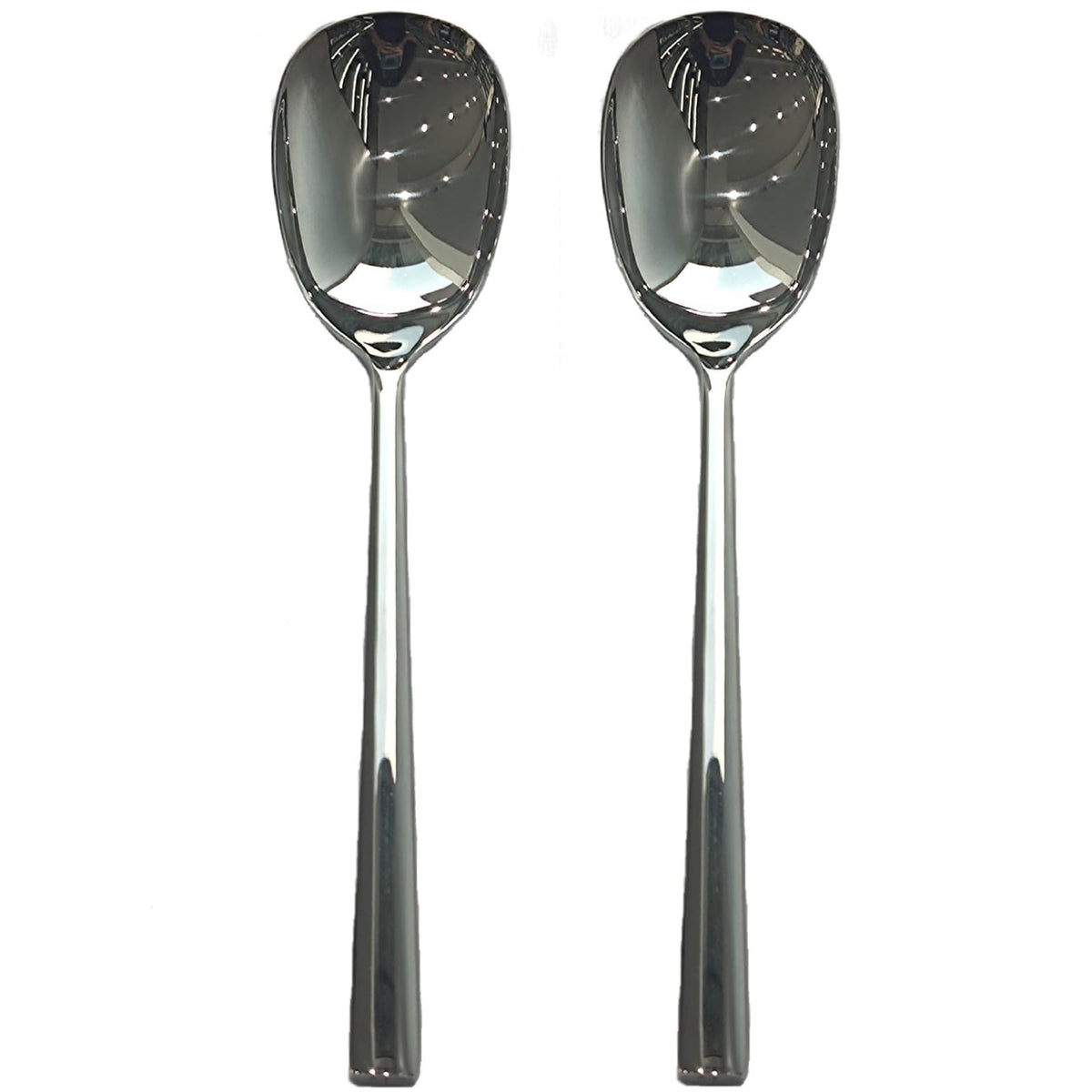 Extra-Large Serving Spoon,12 Inch Premium Food-Grade 18/10 Stainless Steel,Heavy-Duty Buffet Spoon with Ergonomic Long Handle (1 Pack)