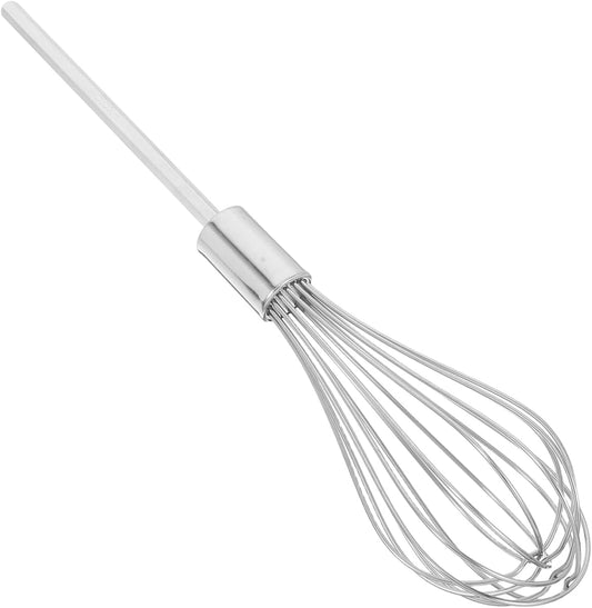 Heavy Duty Extra-long Stainless Steel Mixer Attachment Whisk for Electric Drill Conversion Hand Beater Tool for Baking Cooking and Efficient Mixing