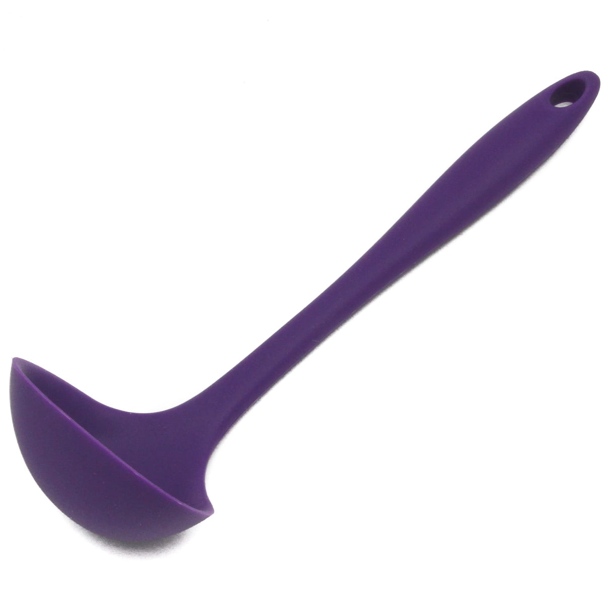 Chef Craft Premium Silicone Cooking Ladle, 11.25 inch, Gray