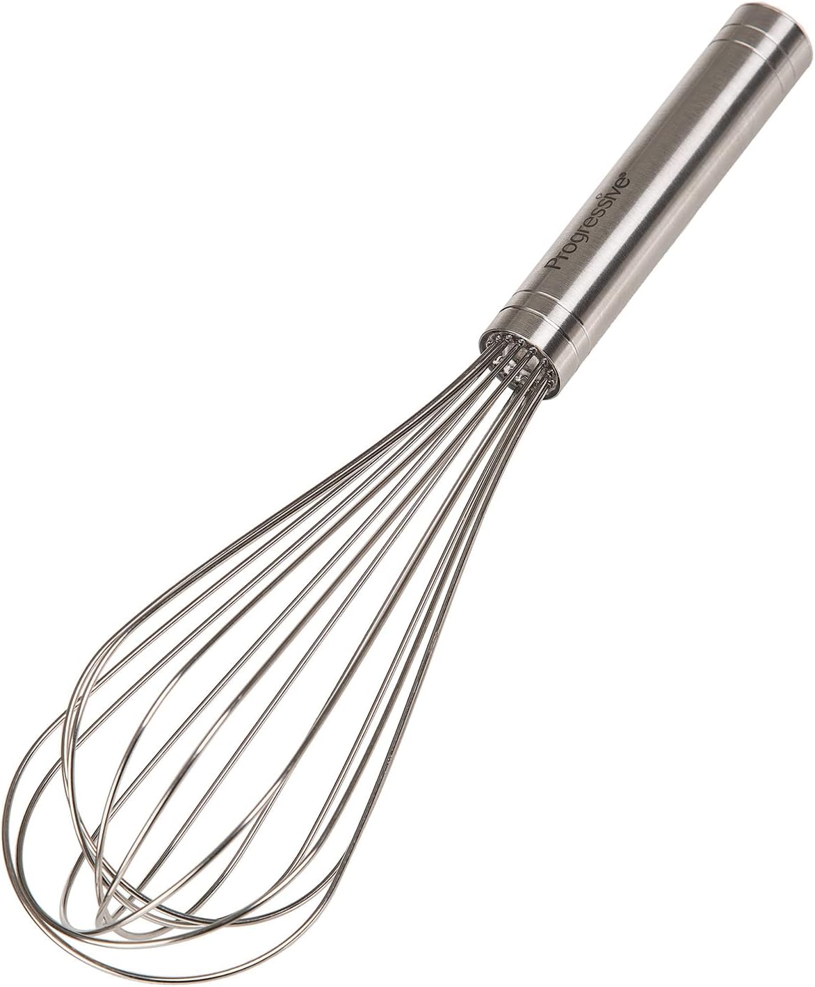 PrepWorks by Progressive 8-Inch Balloon Whisk – Handheld Steel Wire Whisk for Blending, Whisking, Beating & Stirring, BPA-Free, Dishwasher Safe