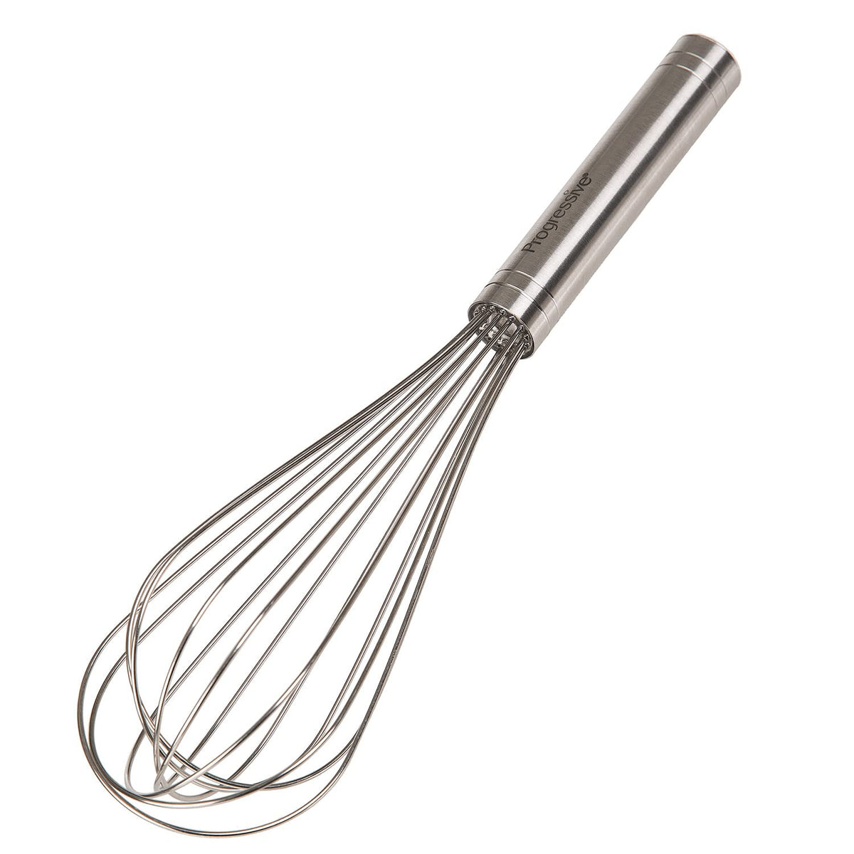 PrepWorks by Progressive 8-Inch Balloon Whisk – Handheld Steel Wire Whisk for Blending, Whisking, Beating & Stirring, BPA-Free, Dishwasher Safe