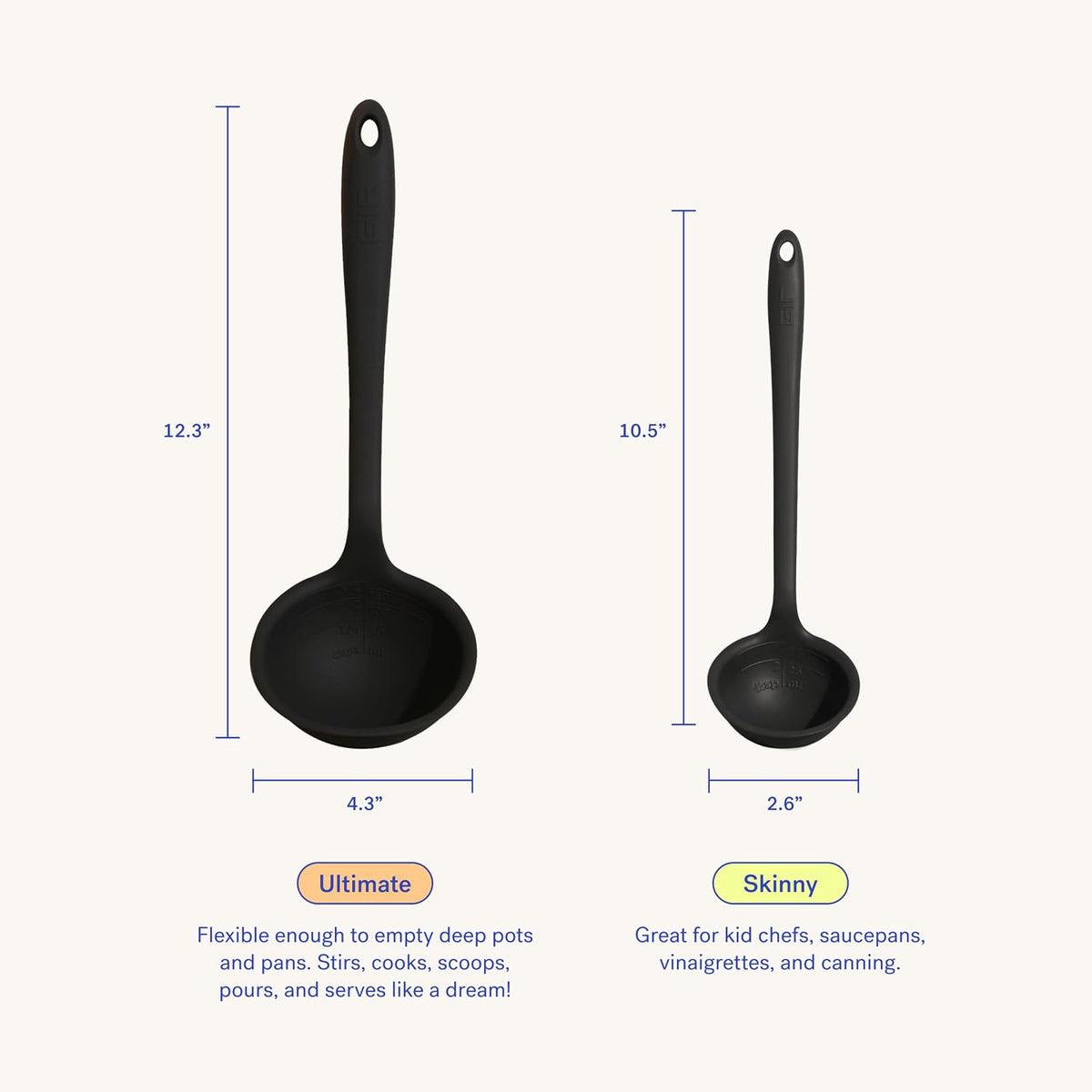 GIR Premium Silicone Ladle Serving Spoon – Ultimate, Red