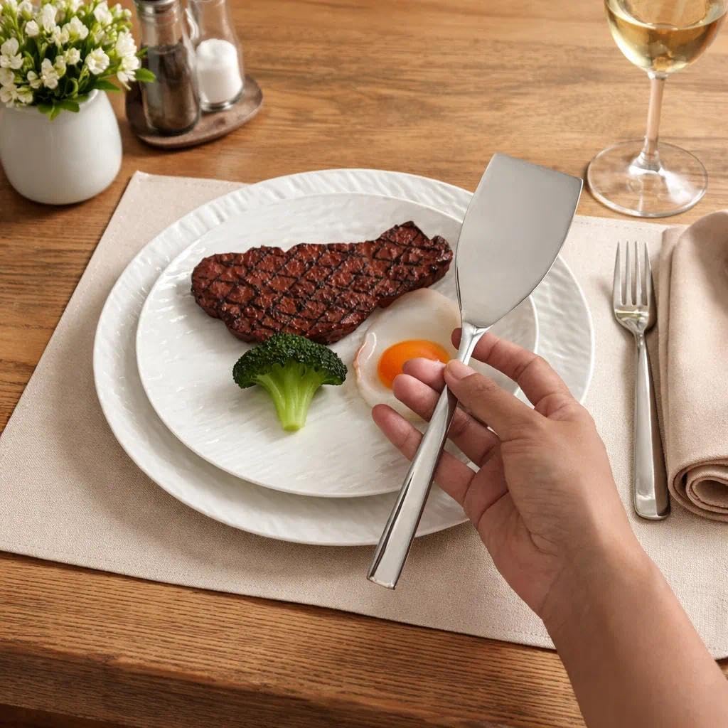 IMEEA Small Stainless Steel Spatula 9.3 Inch Mini Turner Solid Metal