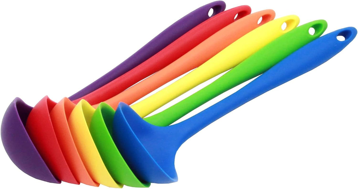 Chef Craft Premium Silicone Cooking Ladle, 11.25 inch, Blue