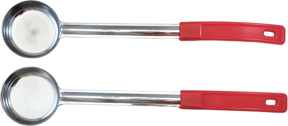 2 oz Solid Stainless Steel Portion Control Ladle Spoodle - [Pack of 2]