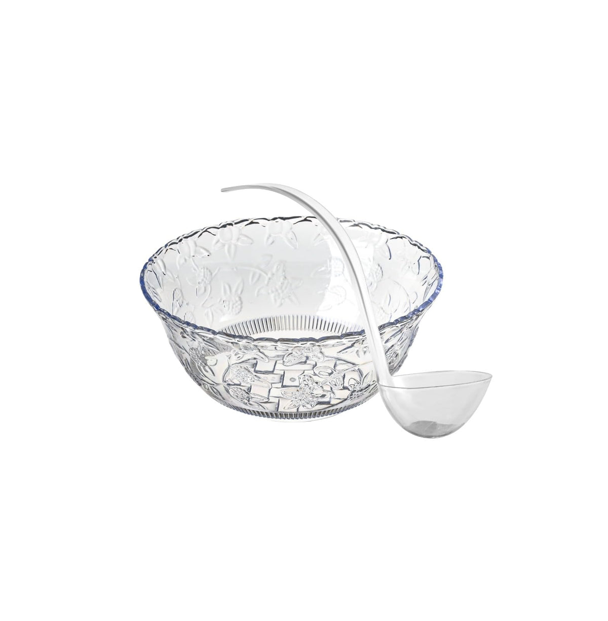 S.G 5oz Plastic Punch Ladle with Hanging Hole (13x4.25 Inches) – Clear Hard Plastic Soup Ladles for Serving & Cooking – Disposable Large Ladle Spoon for Clean Pouring of Punch, Gravy, Stews & Sauces