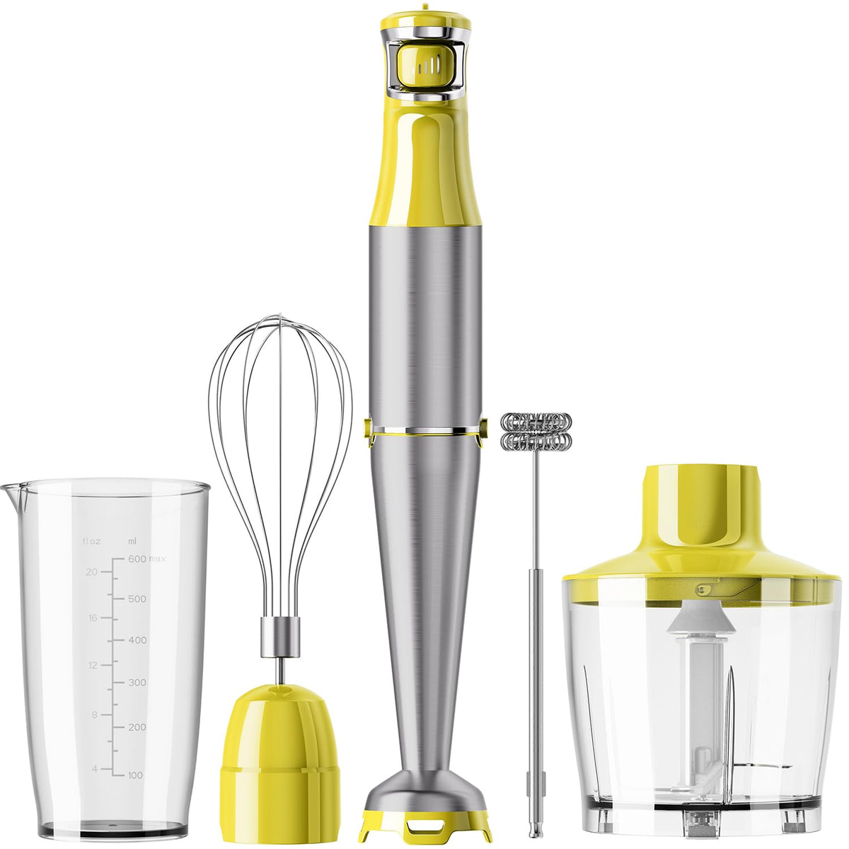 Turelar Immersion Blender Handheld 3-in-1 Hand Blender Set 1100W Heavy Duty