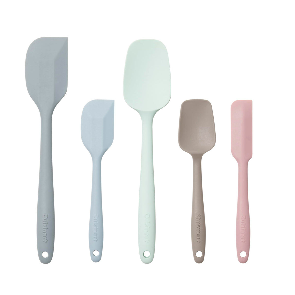 Cuisinart High Heat Resistant Silicone Spatulas, Set of 5, Multicolor, CTG-00-5SP
