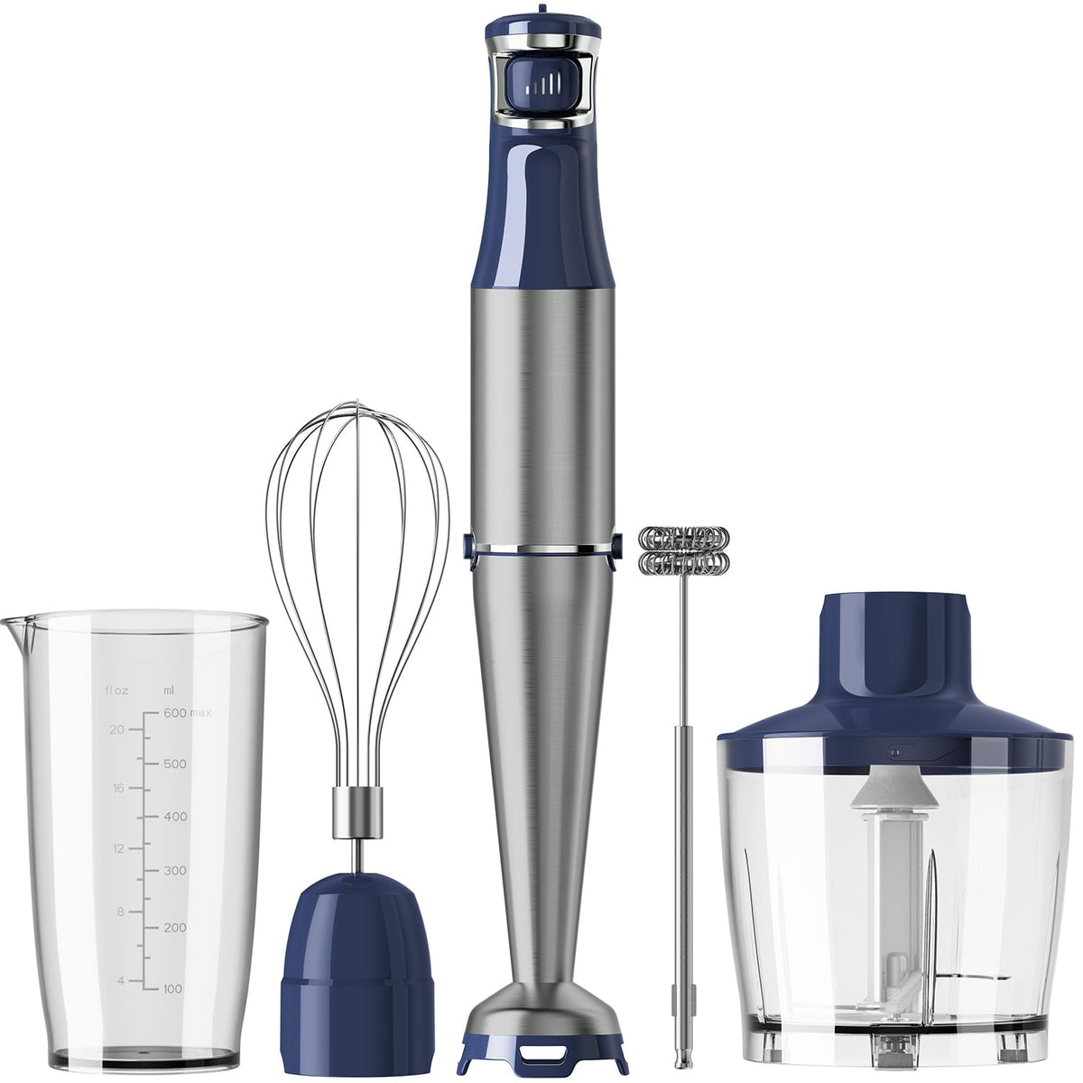 Turelar Immersion Blender Handheld 3-in-1 Hand Blender Set 1100W Heavy Duty
