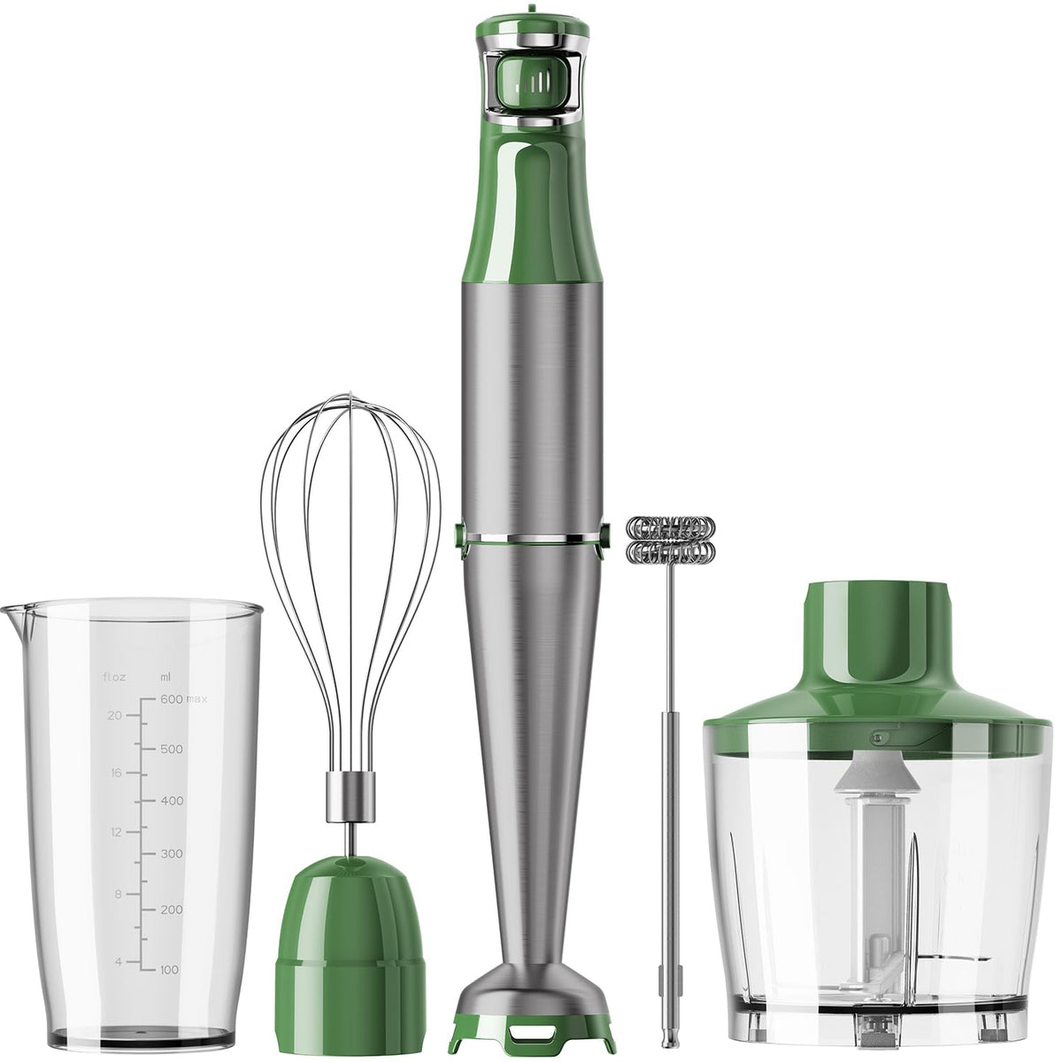 Turelar Immersion Blender Handheld 3-in-1 Hand Blender Set 1100W Heavy Duty