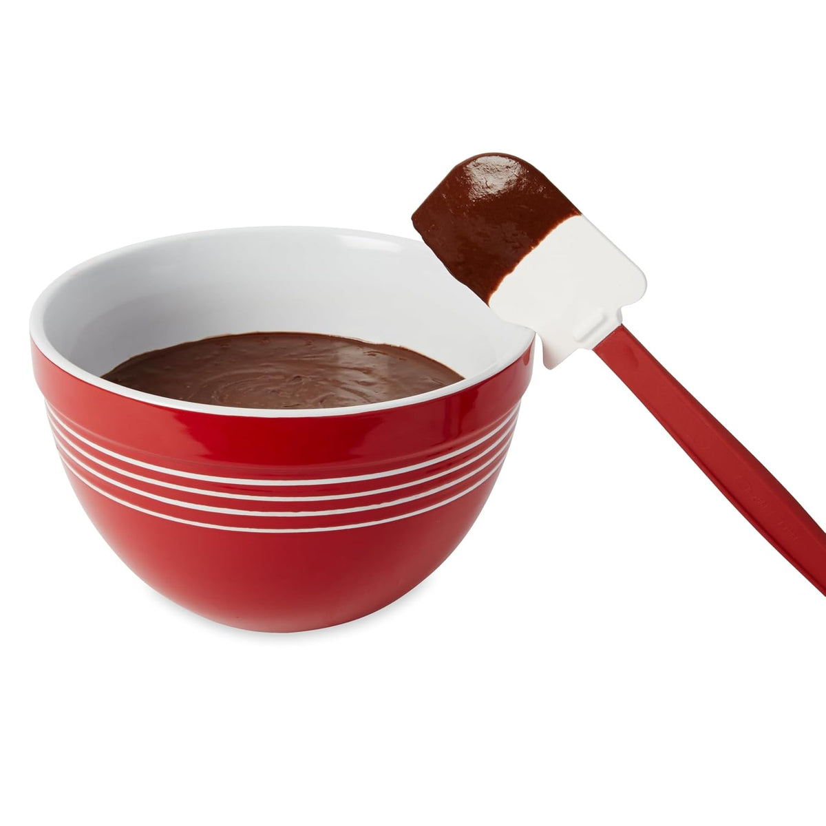 Rubbermaid Commercial Products High Heat Resistant Silicone Heavy Duty Spatula/Food Scraper 13.5-Inch 500 Degrees F Red Handle for Baking/Cooking/Mixing Commercial Dishwasher Safe