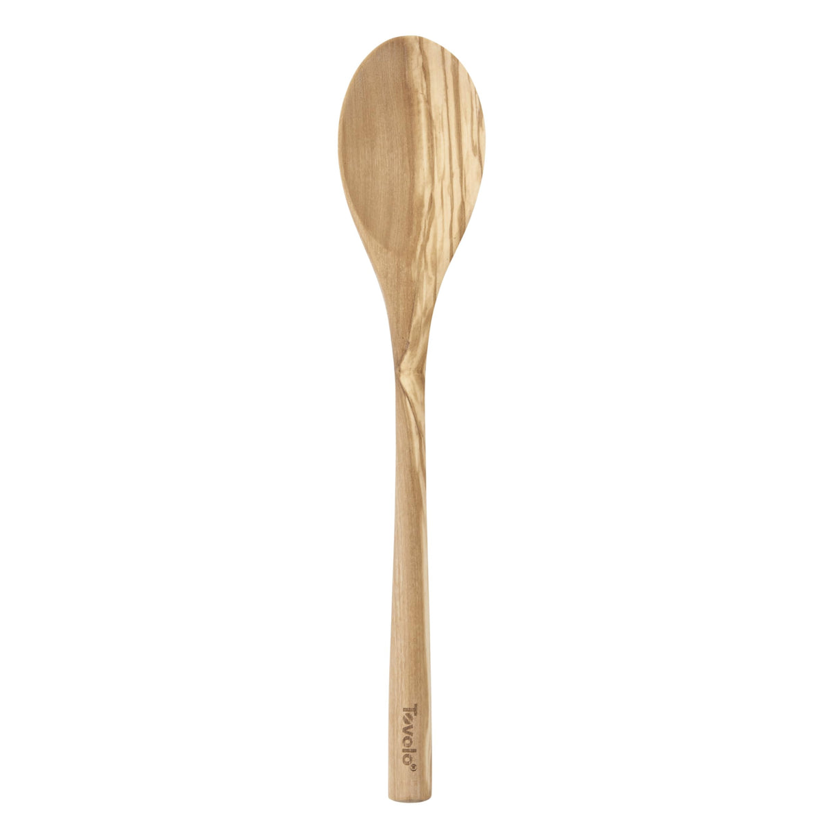Tovolo Olivewood Angled Turner Spatula, Natural Wood Turner for Cooking & Baking, Wide Flat Edge Pancake Flipper, Safe for Nonstick Pans & Cast Iron Skillets, 12.5" Kitchen Tool
