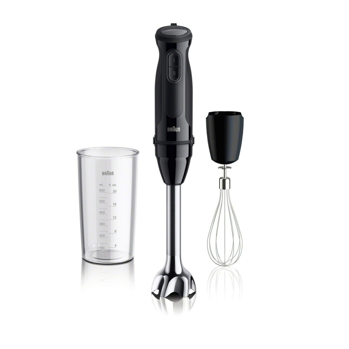Braun MultiQuick 5 Hand Blender, w/Beaker and Whisk, 350W, Dual Speed