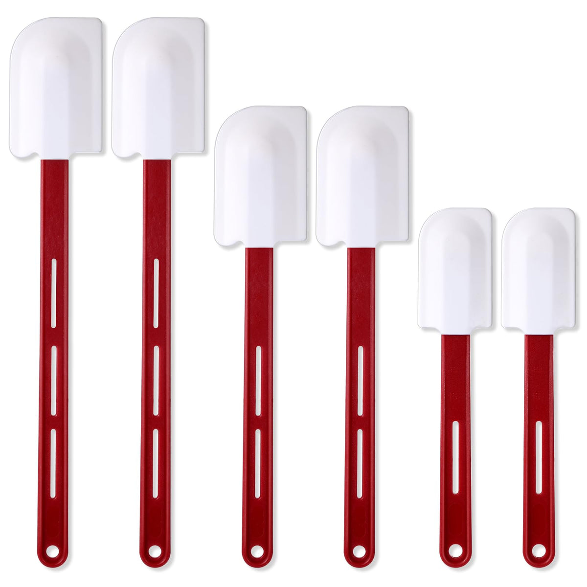 Norme 4 Pcs Commercial Rubber Spatula Heat Resistant, 14 Inch