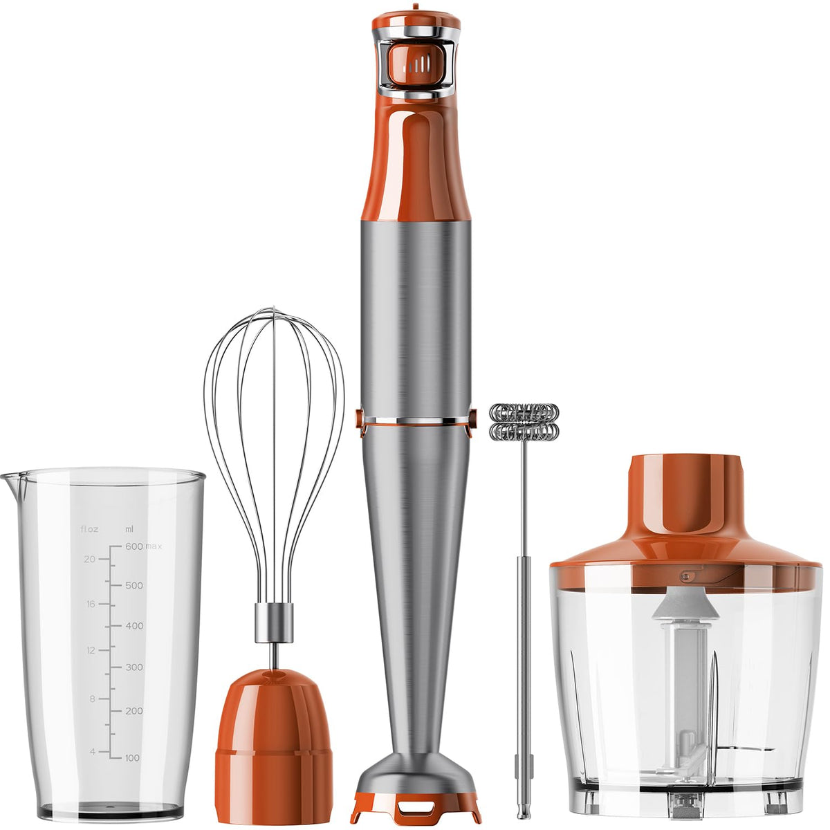 Turelar Immersion Blender Handheld 3-in-1 Hand Blender Set 1100W Heavy Duty