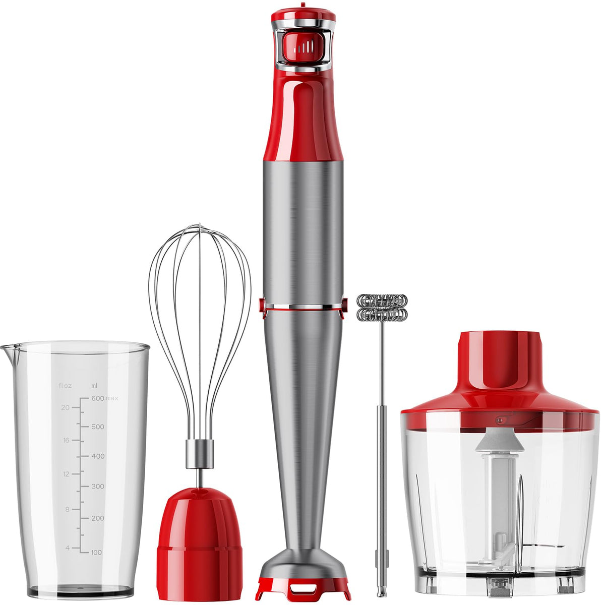 Turelar Immersion Blender Handheld 3-in-1 Hand Blender Set 1100W Heavy Duty
