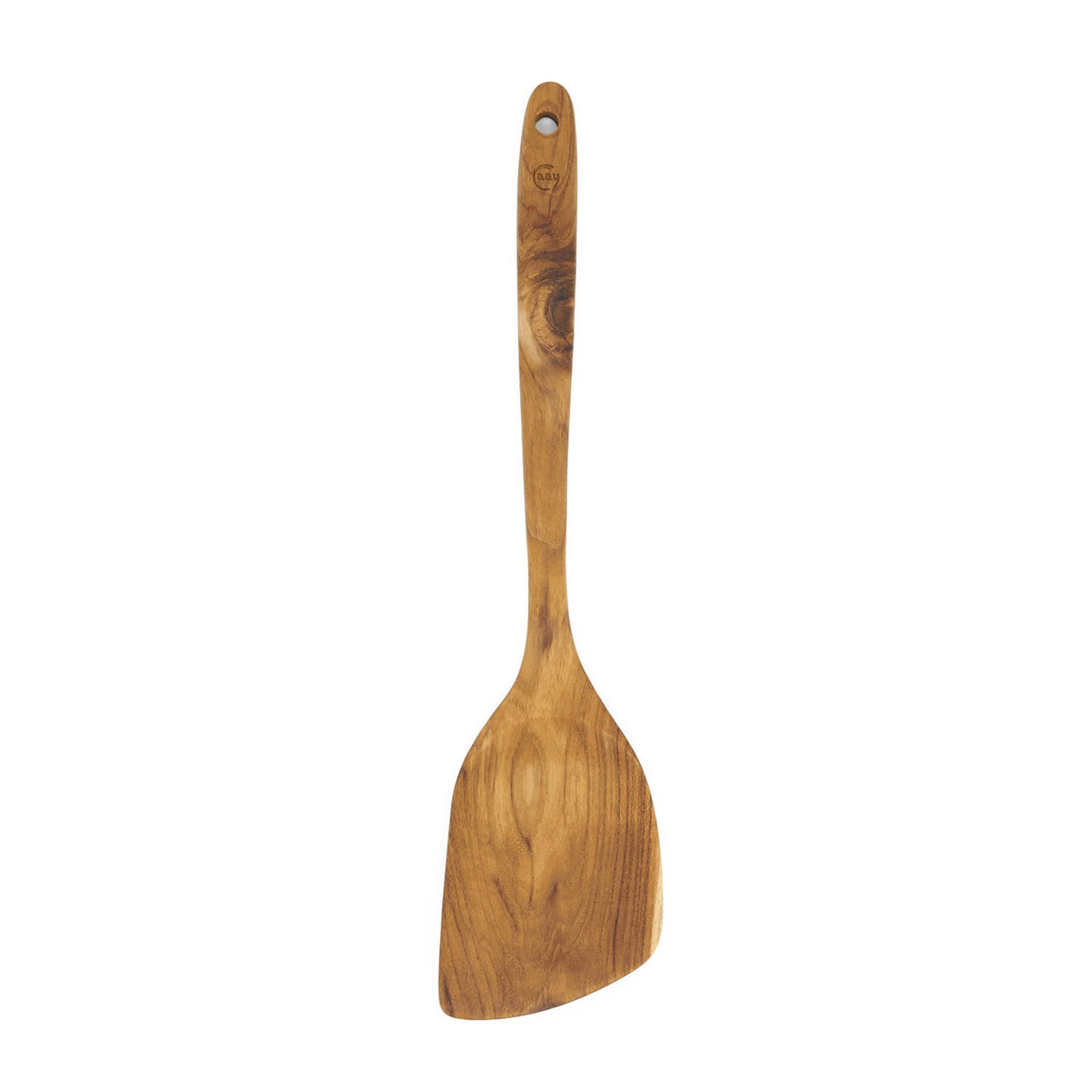 FAAY Teak Wooden Turner, Saute Paddle, Spatula, Compact - XL Size, Healthy and High Moist Resistance for Non Stick Cookware (12 Inch Flat Edge Spatula)