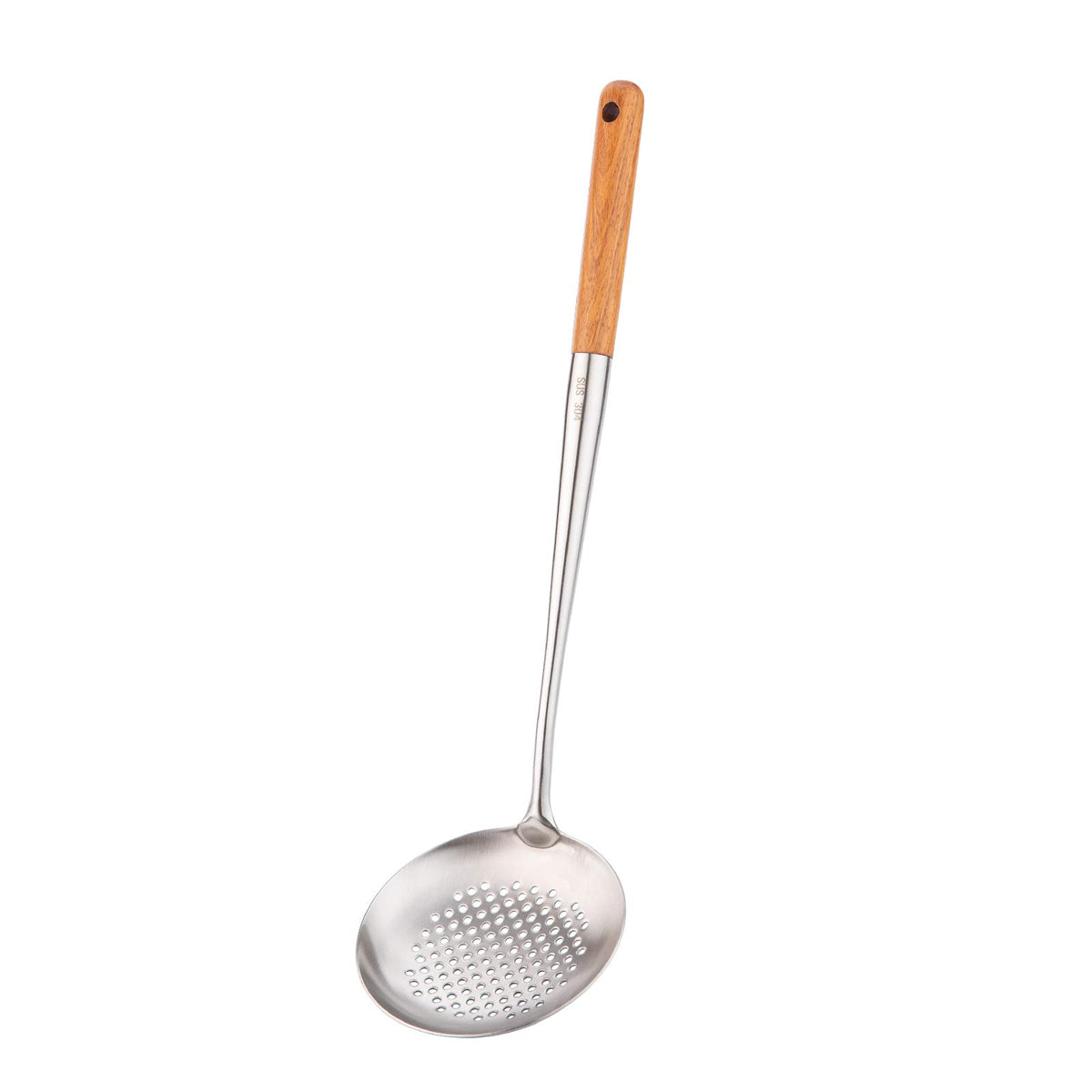 FJNATINH Wok Spatula and Ladle,Skimmer Ladle Tool Set, 17inches Spatula for Wok, 304 Stainless Steel Cooking Utensils