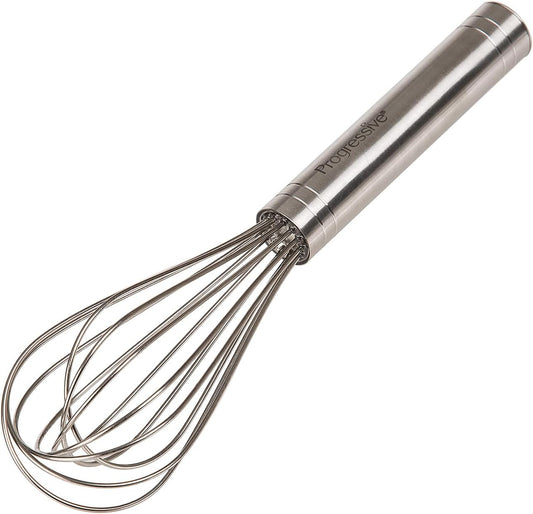 PrepWorks by Progressive 8-Inch Balloon Whisk – Handheld Steel Wire Whisk for Blending, Whisking, Beating & Stirring, BPA-Free, Dishwasher Safe