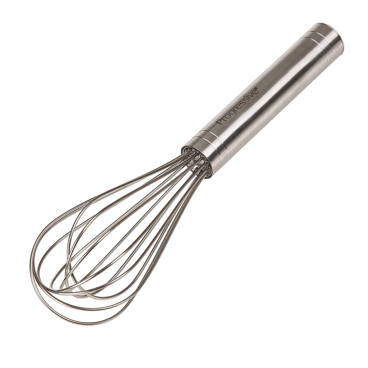 PrepWorks by Progressive 8-Inch Balloon Whisk – Handheld Steel Wire Whisk for Blending, Whisking, Beating & Stirring, BPA-Free, Dishwasher Safe