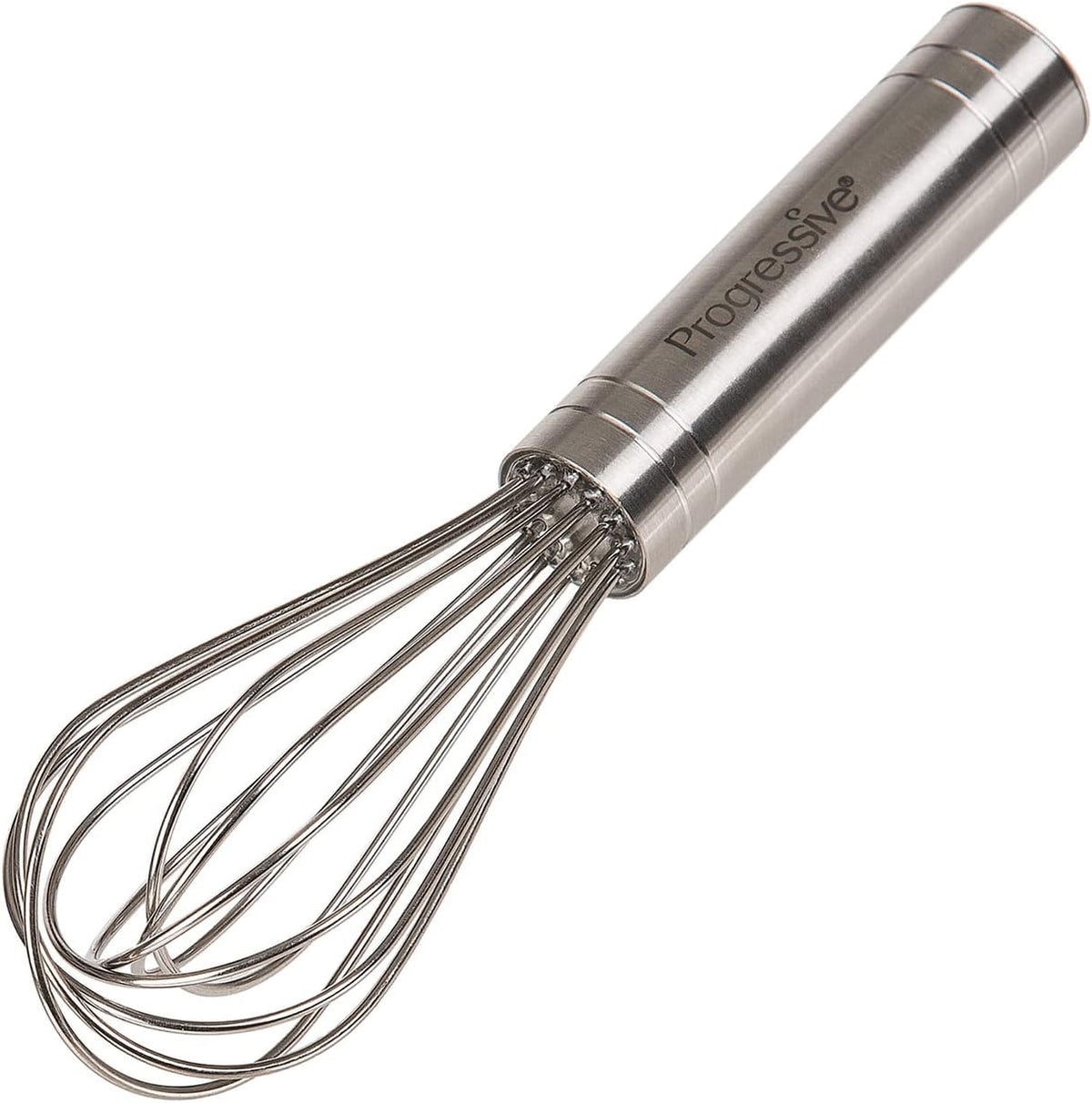 PrepWorks by Progressive 8-Inch Balloon Whisk – Handheld Steel Wire Whisk for Blending, Whisking, Beating & Stirring, BPA-Free, Dishwasher Safe