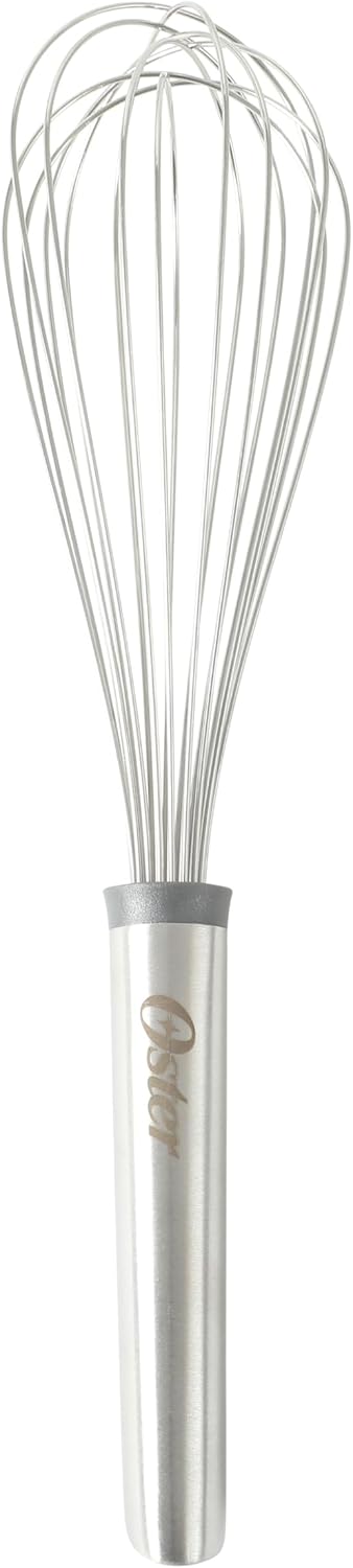 Oster Chadswyck 12.4” Stainless Steel Whisk, Balloon Whisk for Mixing, Beating & Whipping, Ergonomic Handle, Dishwasher Safe