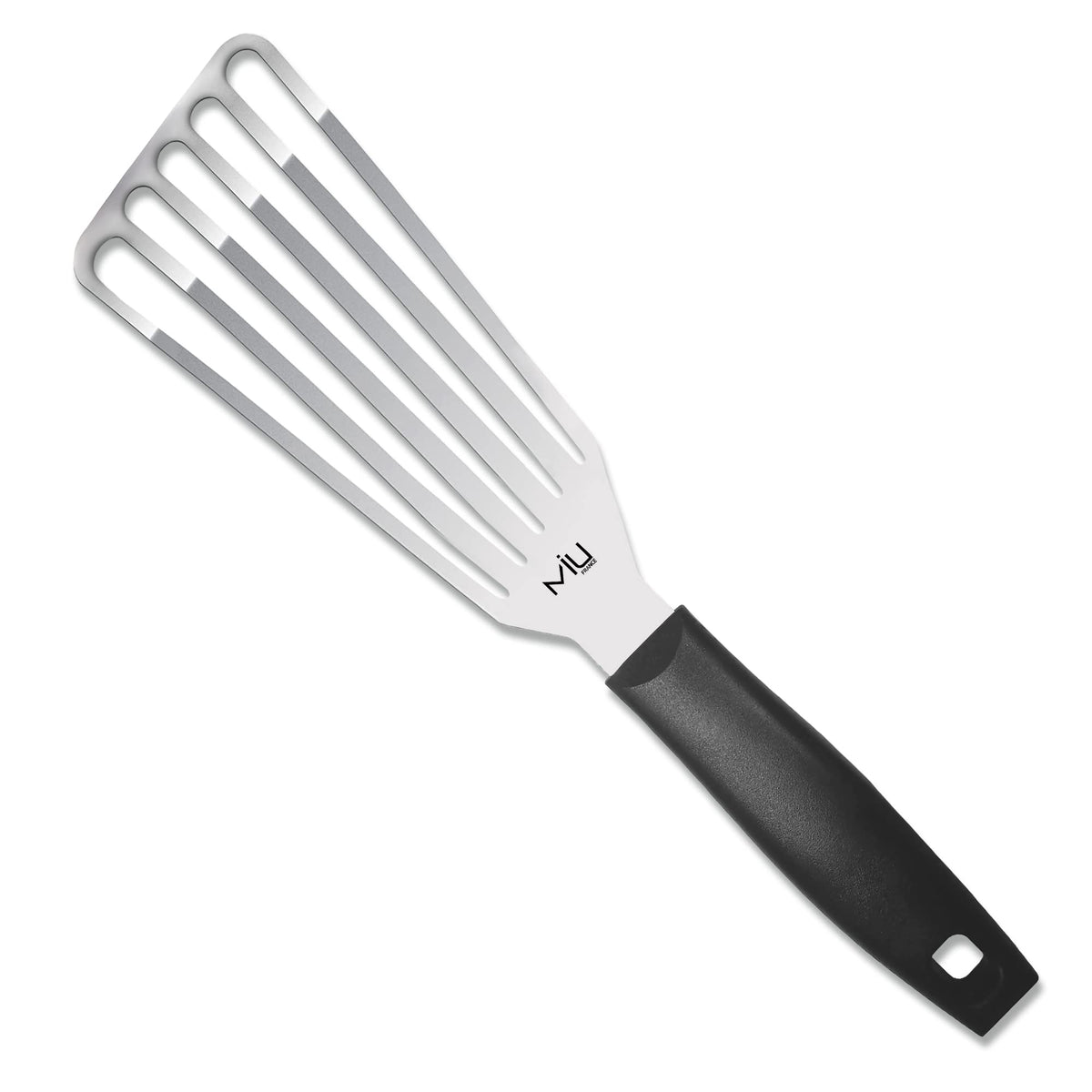 MIU Fish Spatula Stainless Steel, Flexible, Polished Metal, Corrosion Resistant, Kitchen Slotted Turner [Upgraded Version]